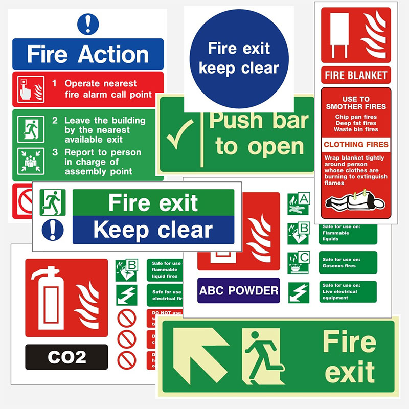 Fire Safety Signs, Fire Exit Signs and Signage, Vulcan Fire
